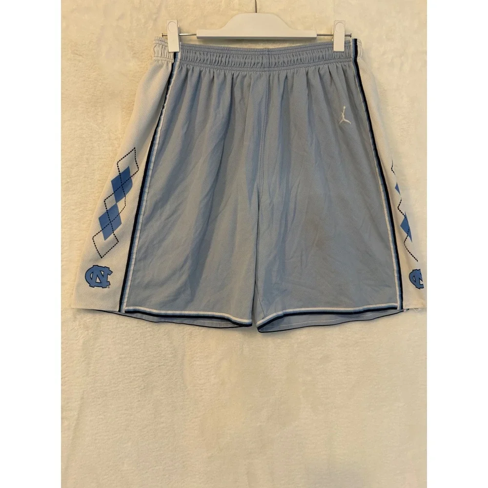 Jordan North Carolina Tar Heels Argyle Basketball Shorts University Blue Mens L‎